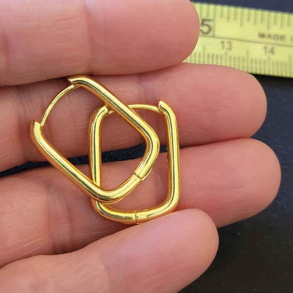 Gold earrings - Picture 3 of 4